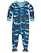 Hatley Baby Boys Infant Footed Coverall Sharks Pyjama Set, Blue, 0-3 Months
