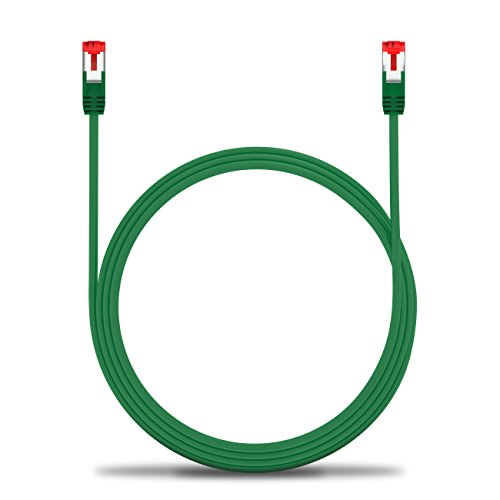 deleyCON 1,5m CAT6 Patchkabel – S-FTP PIMF – CAT-6 Netzwerkkabel / Ethernetkabel doppelt geschirmt – vergoldete Kontaktflächen – Grün - 4