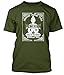 Produktbild Beatles in India Maharishi Yogi Beatles T-shirt, Herren, Large, Olivgrün