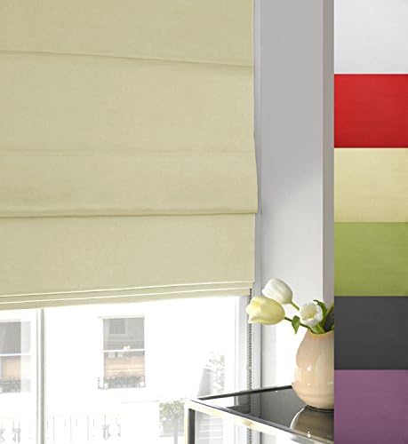 Twill Roman Blind [Natural, 45cm x 135cm]