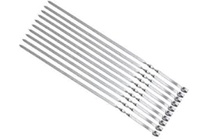 OLYMP 10 Shish kebab brochettes 1,5 mm. Acier inoxydable 60cm. Schampura Broches de bbq Brochettes de viande aussi pour Mangal