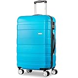 TROLLEY KOFFER VOLUMEN: Grösse L(24'') - Aussenmassen(inklusive der Griffe): 65*44*26CM (H x B x T)//Innemassen: 59*39,5*23cm (H x B x T)//Gewicht: 3,2kg//Volumen: min. 63L.