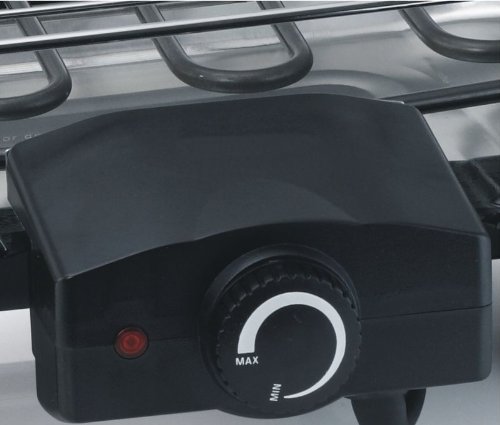 E-Tischgrill, Elektrogrill, starke 2000Watt, große Grillfläche 45×22,5cm, leichte Reinigung, BBQ-Grill - 2