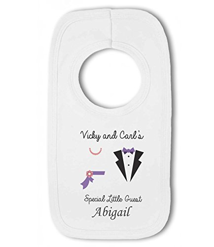 Special Wedding Guest with Personalised Name girl - Baby Bib