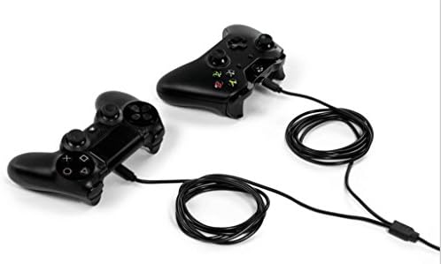 Unique 3.5M Dual USB Plug Play &amp; Charge Pad Controller Charging Cable For Xbox One 1 PS4