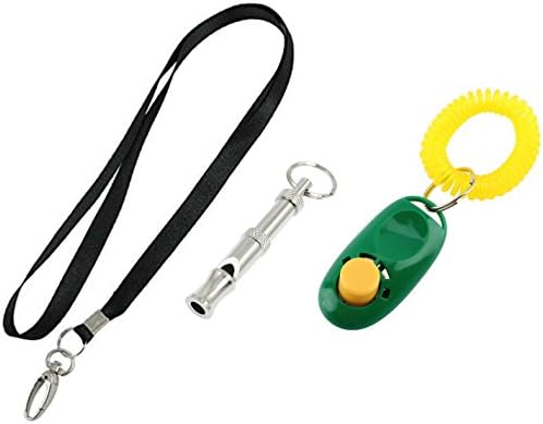 Petastical Dog and Puppy Obedience Training Kit | Clicker, Whistle and Lanyard | Dog Clicker and Dog Whistle Combo