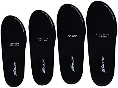 Activre Orthotic Insoles - Supports Plantar Fasciitis - Flat Feet - Over Pronation - Heel Spurs - (Small - 4.5-6 UK)