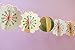 SUNBEAUTY Paper Flower Banner Bunting for Wedding Decoration Birthday Party Baby Shower Hanging Pendant Decor Banner (Flowers-1)