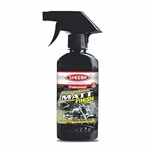 SHEEBA Motorbike Matt Finish 250ml- Bike Polish for Matte Surfaces Cleans maintains Protect Restore Enhance deep Rich Finish Streak Free, Non Greasy removes Stains dust Dirt, Smear Marks, Multicolour