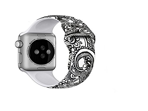 Preisvergleich Produktbild kokome Apple Watch Band Soft TPU Silikon Apple Watch Ersatz Smart Watch Band (38, schwarz)