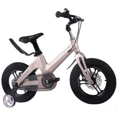 Preisvergleich Produktbild Kinder Fahrrad,Fahrrad Magnesium-Legierung All-in-one-Rad Doppelte scheibenbremse Kind 12 14 16 Zoll 3-8-Silber 43.3inch