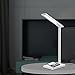 Produktbild StarTec Smarte LED-Schreibtischlampe, Multifunktionaler Touch-Sensor-Augenschutz Tischlampe, Iphone8 Wireless-Aufladung, Dimmbares Büro Lig HT mit USB-Ladehafen, Schwarz-Weiß,White