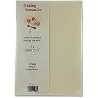 StellaWeds 100 X A4 Hammered Ivory Card Stock – 260gsm - View #6