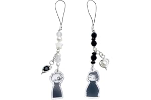 HSAJS Handy-Anhänger Anime Gojo Geto Inspiriert Telefon Charms Schlüsselanhänger 2 Stück süße Y2K-Anhänger Zubehör für Handytasche Schlüsselanhänger Kamera-Anhänger