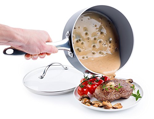 GreenPan, Venice, Ceramic Non-Stick 20cm Saucepan with Lid