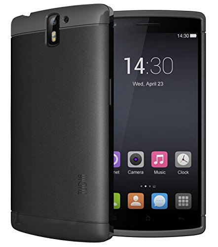TUDIA OnePlus One Funda, Ultra Delgado Lite TPU Caso de Parachoques de protección Funda Carcasas para OnePlus One (Negro)