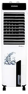 COMRADE Prime 30 Air cooler Tower with Everlast Pump, Auto Fill, 4-Way Air Deflection and High Density Honeycomb pads; White