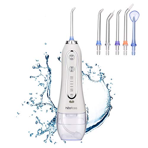 H2ofloss Water Flosser Professional Cordless Dental Oral Irrigator (HF-6)