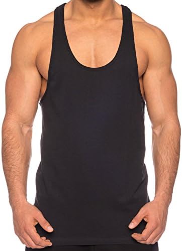 THE LION Men's Tank Top Muscle Shirt, Colour:Schwarz;Größe:XL