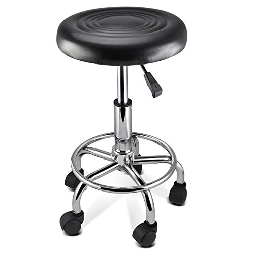 tinkertonk Faux PU Leather Massage Tattoo Beauty Salon SPA Manicure Swivel Gas Lift Stool Therapy Gas Stool Height Adjustable