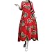 Produktbild Resplend Frauen Lange Ärmel Maxikleid Mode Drucken Loose Langes Kleid Freizeit Leinen Party Dress