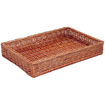 Regalkorb Aus Vollweide, Rechteckig, Ca. 45 X 60 X 25 Cm, Braun, Mit Griffen – Für Aufbewahrung & Deko