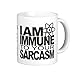 Produktbild Touchlines - I Am Immune To Your Sarcasm Kaffeetasse White, OS
