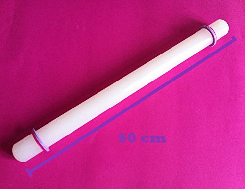 2 Tlg. Set XL Rollmatte + Rollstab 50cm AUSROLLSTAB Fondant Backmatte Tortendeko SC106 - 3