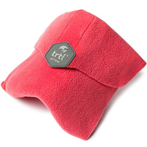 Trtl Pillow - Almohada de Viaje con Soporte para el Cuello Probada científicamente. para Lavar a máquina - Coral