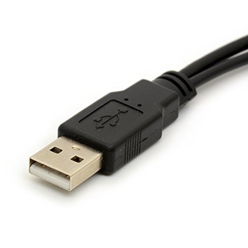USB-Kabel Y-Verteiler USB 2.0 Energien-Erhöhung Naben-Adapter 1 Frau 2 Mann-Daten-Aufladeeinheit Kabel-Verlängerung Codeart a 30cm (1 Male to 2 Female) - 3