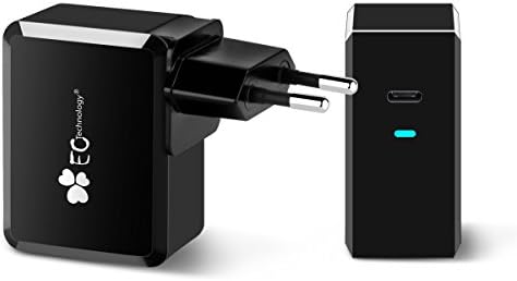 EC Technology USB Type C Travel Charger, Rapid Wall Charger with the Latest Charging Tech for all USB C Supported Devices (5V/3A, 15W)
