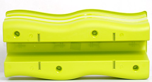 Balkonkiste Blumenkasten Geländerkasten Balkonkasten Wave 60 / H: 20 cm Hell Grün - 5