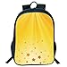 Produktbild HOJJP Schultasche Stylish Unisex School Students Black Yellow,Reflection Rising Sun Various Star Images Sky Home Decoration Decorative,Orange Yellow Kids,