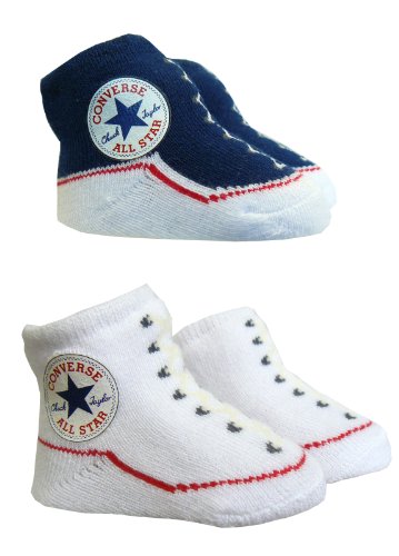 Converse Baby Booties Socks - Navy / White