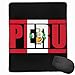 Produktbild Flagge von Peru-Rechteck-rutschfestes GummiMousepad Computerzubehör 18 x 22 cm