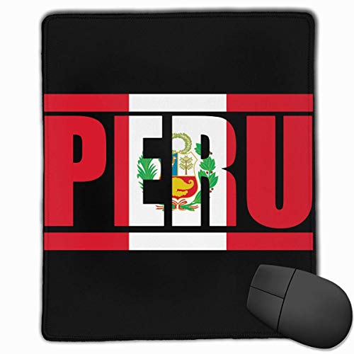 Preisvergleich Produktbild Flagge von Peru-Rechteck-rutschfestes GummiMousepad Computerzubehör 18 x 22 cm