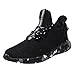 Produktbild MEETEW Herren Wanderschuhe leicht, atmungsaktiv, Netzstoff, Casual Fashion Sneakers Jugend Jungen Gym Trail Sport Laufschuhe, Schwarz - Schwarz - Größe: 39 EU