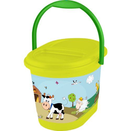 OKT Kids Funny Farm 11801274063 Nappy Bucket Grass Green