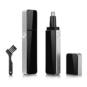 Tezam TM-09 Electric Nose Ear Trimmer,Water Resistant Facial Hair Groomer For Men with LED light, Battery Operated - Image 5
