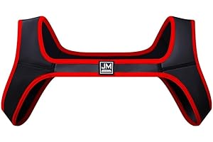 JOCKMAIL Herren Fitness Harness Schultergurte Körper Brust Sport Schultergurte Muskeltraining (DE/NL/SE/PL, Alphanumerisch, L, Regular, Regular, Rot)