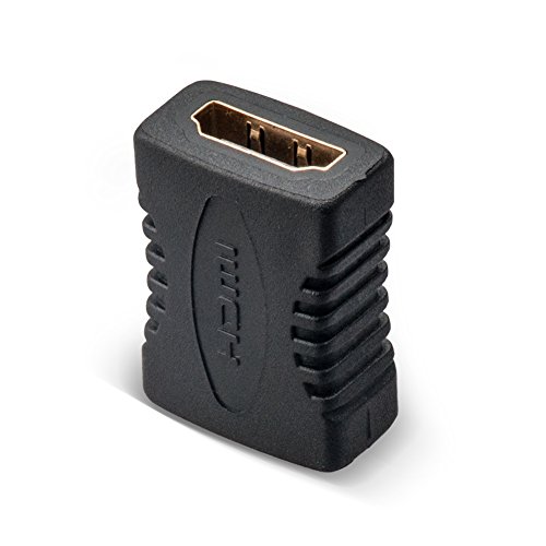HDMI auf HDMI Koppler, VANDESAIL® Gold überzogenes HDMI Buchse Kupplung High Speed 3D Auflösung von 1080p (HDMI Female to Female, 180 Grad -5pack) - 3