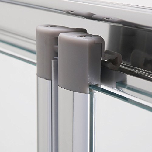 Duschkabine 90cm in Nische Nischentür Falttür Duschtür Duschwand glas faltbar - 6