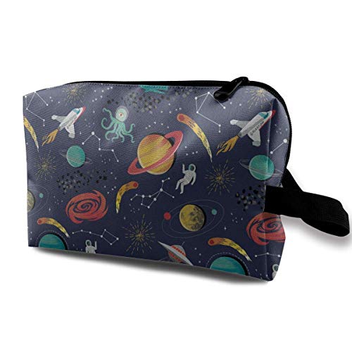 Space Astronaut Travel Storage Bag Makeup Cosmetic Bag Pouch