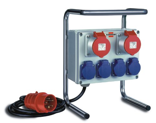 Brennenstuhl Kompakter Kleinstromverteiler BKV 2/4 G IP44 Baustelleneinsatz und Outdoor, 1153750