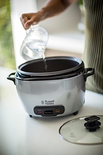 Russell Hobbs 23570-56 MaxiCook Reiskocher mit Warmhaltefunktion, 2.5 L, 1000 W, edelstahl, silber / schwarz - 4