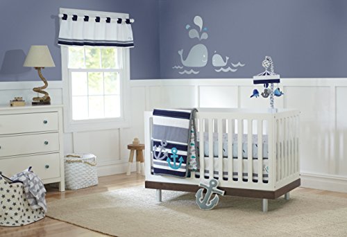Triboro Just Born 3pcs Crib Set - Comforter, Skirt, 1- Sheet - High Seas
