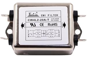 Fonland Power EMI Filter CW4L2-10A-T / CW4L2-20A-T Single-Phase Line-Conditioner 115V/250V 20A 50/60Hz Filtro de interferencia electromagnética OEM (1 unidad)