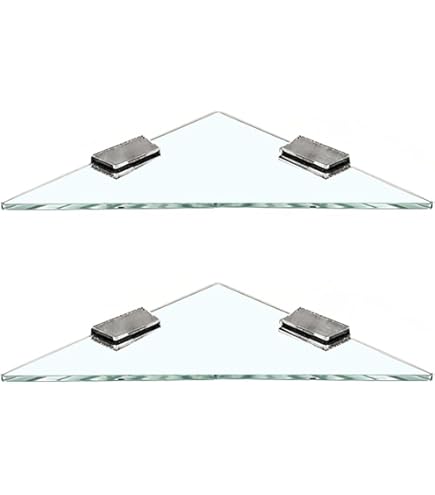Bonsport Glazen plank, veiligheidsglas 6 mm, 60 cm, badkamerplank