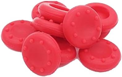 Haoponer 10Pcs Red Silicone Analog Controller Thumb Stick Grips Cap Cover for Playstation3 PS3 PS4 Xbox 360 Xbox one Game Accessories Replacement Parts