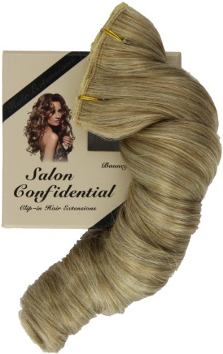 Salon Confidential Bouncy Curl Clip-In Hair Extensions Ash Blonde